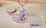 Dried Flower Moon Designs Pendant Necklace
