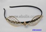 Diamante metal leaves hairbands