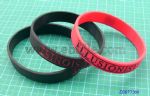 silicone wristband, with emboss words