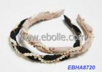 High-grade Imitation Pearl Headbands, Made of Fabric