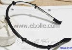 Novel Designs,PU Leather Headband with Kinking Way