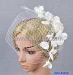 Elegant Bridal Hair Accessories with Beautiful Lace Flower and Mash