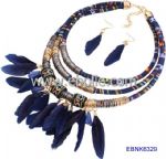 Multi Layer Feather Necklace