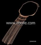 Metal long chain necklace
