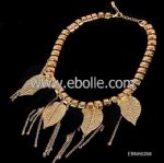 Metal leaves jewelry