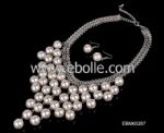 Imitate pearls jewelry set